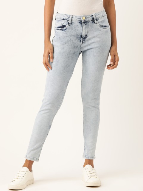 

DressBerry Women Blue Skinny Fit Mid-Rise Clean Look Stretchable Jeans