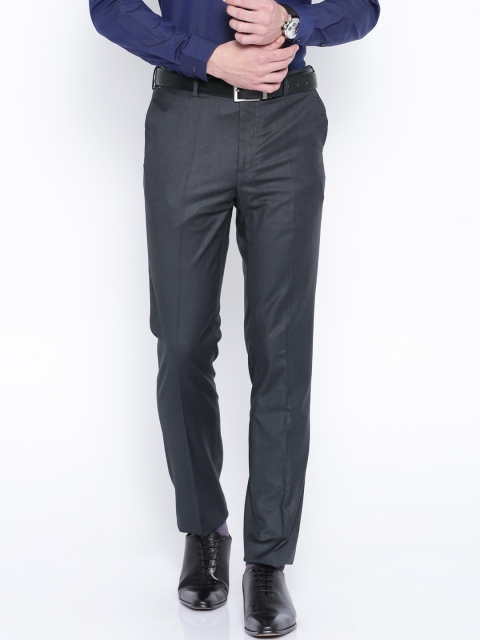 

Arrow Charcoal Grey Tapered Autoflex Formal Trousers