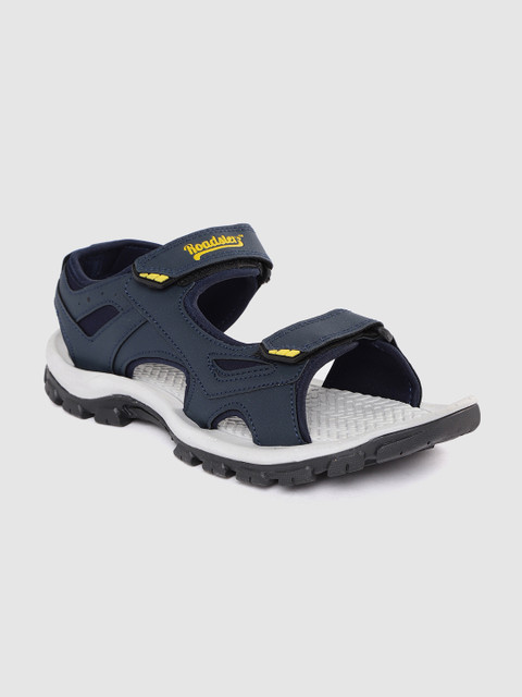 

Roadster Men Navy Blue Solid Sports Sandals