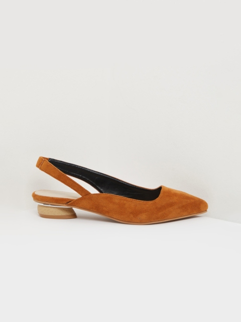 

shoexpress Women Tan Brown Solid PU Ballerinas