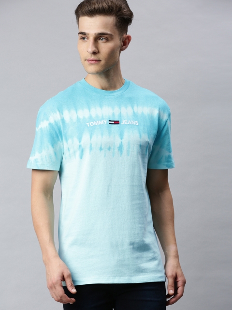 

Tommy Hilfiger Men Blue Dyed Round Neck T-shirt
