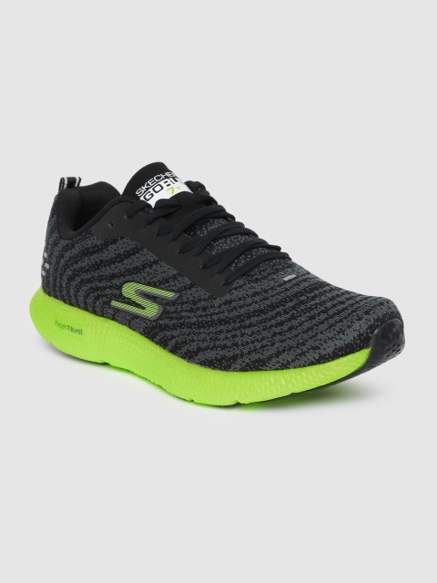 

Skechers Men Black GO RUN 7+ Running Shoes