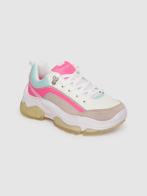 

Skechers Women CITY BLOCKS White Sneakers