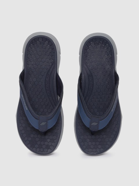 

Skechers Men Navy Blue Solid Equalizer 4.0 - Serasa Thong Flip-Flops
