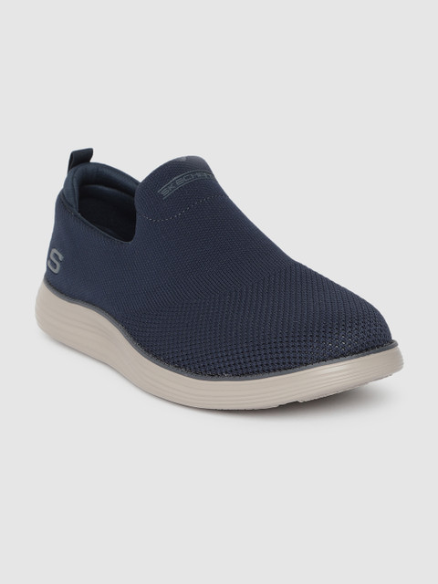 

Skechers Men Navy Blue Woven Design STATUS 2.0 Sneakers