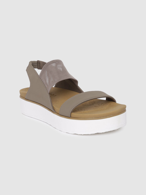 

Skechers Women Taupe Solid SUMMER ROSE - SHEER GRACE Open Toe Flats