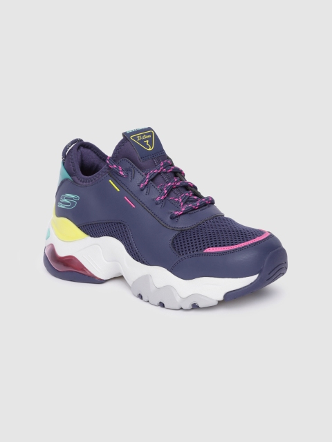 

Skechers Women Navy Blue D'LITES 3.0 AIR-SKY CEILING Leather Sneakers