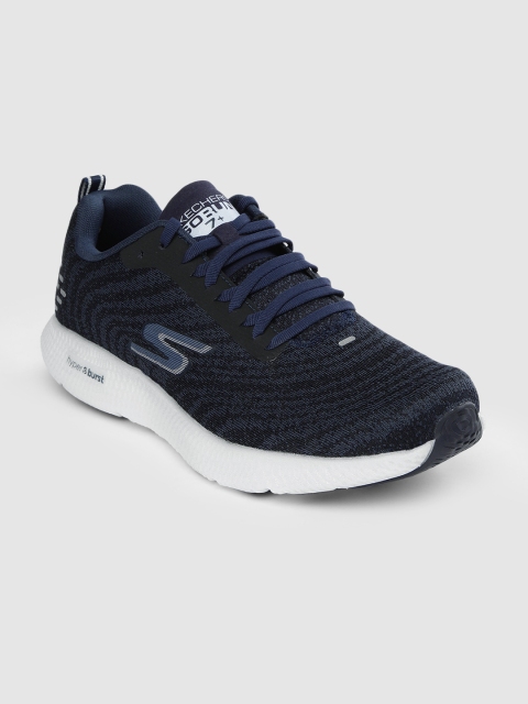 

Skechers Men Navy Blue GO RUN 7+ Running Shoes