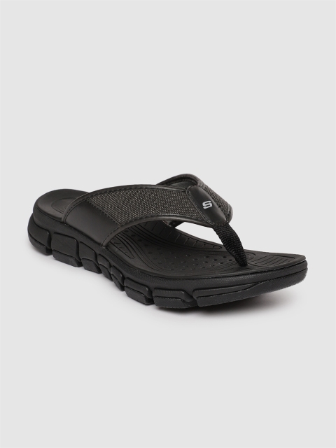 

Skechers Men Black RIDGEWELL - FLINT Thong Flip-Flops
