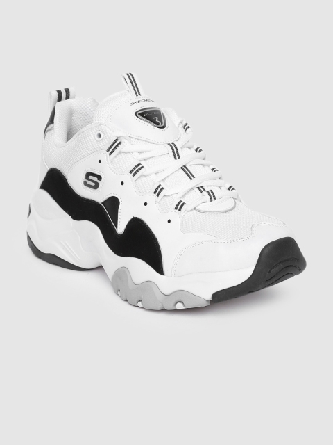 

Skechers Men White D'LITES 3-ZENWAY Sneakers