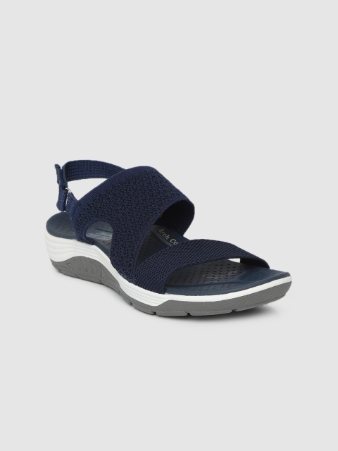 

Skechers Women Navy Blue Solid Reggae Cup Open Toe Flats