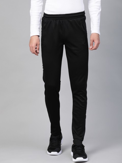 

Alcis Men Black Slim Fit Solid Training & Gym Track Pants