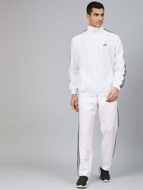 

Alcis Men White Solid Tracksuit