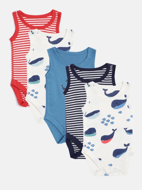 

Marks & Spencer Kids Pack of 5 Bodysuits, Blue