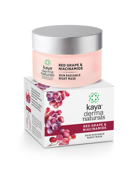 

Kaya Red Grape & Niacinamide Skin Radiance Night Mask 50g, Peach