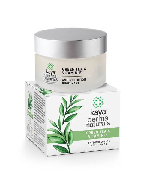 

Kaya Skin Clinic Unisex Green Tea & Vitamin E Anti-Pollution Night Mask 50 g, White