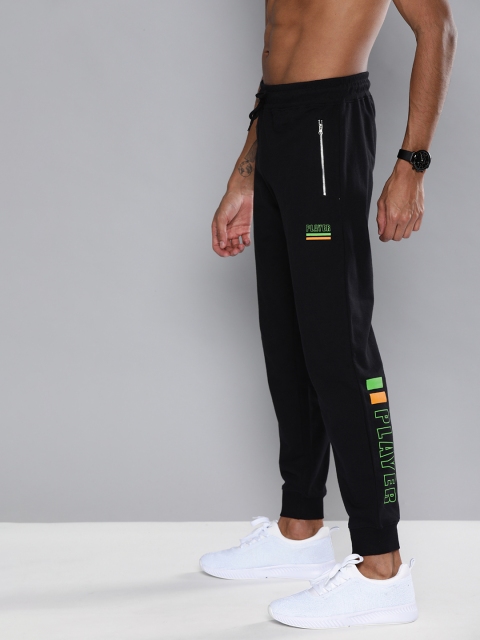 

HERE&NOW Men Black Printed Regular Fit Joggers
