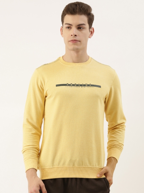 

Proline Active Men Yellow Printed Sweatshirt
