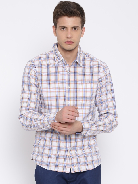 

People Multicoloured Checked Slim Casual Shirt, Multi