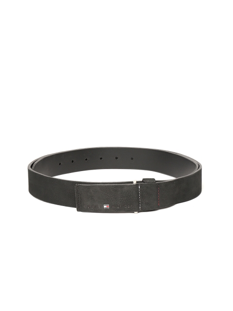 

Tommy Hilfiger Men Black Solid Leather Belt