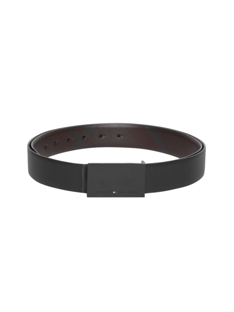 

Tommy Hilfiger Men Black Solid Leather Belt