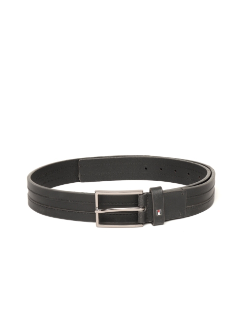 

Tommy Hilfiger Men Black Solid Leather Belt