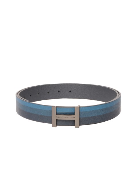 

Tommy Hilfiger Men Blue Striped Belt