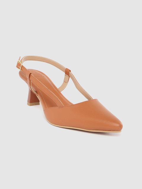 

her by invictus Women Tan Brown Solid Pumps