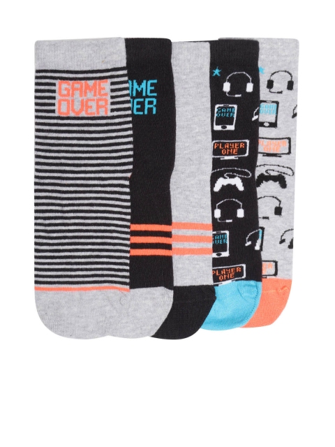 

Marks & Spencer Kids Pack of 5 Ankle-Length Socks, Black