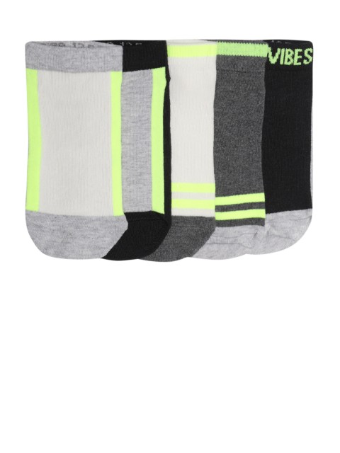 

Marks & Spencer Kids Pack of 5 Ankle-Length Socks, Grey melange