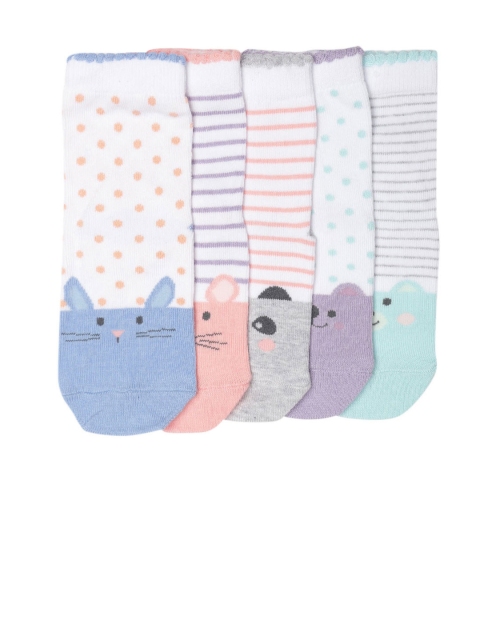 

Marks & Spencer Kids Pack of 5 Patterned Ankle-Length Socks, Multi