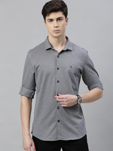 

Louis Philippe Sport Men Grey Super Slim Fit Solid Casual Shirt