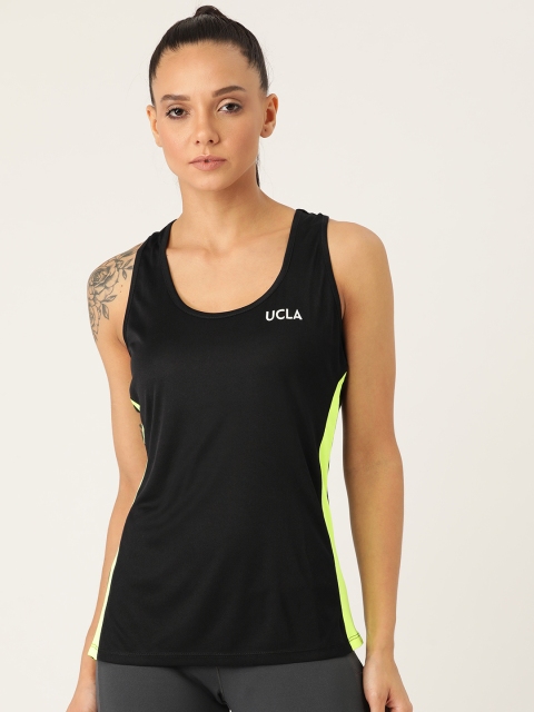 

UCLA Women Black Solid Tank Top