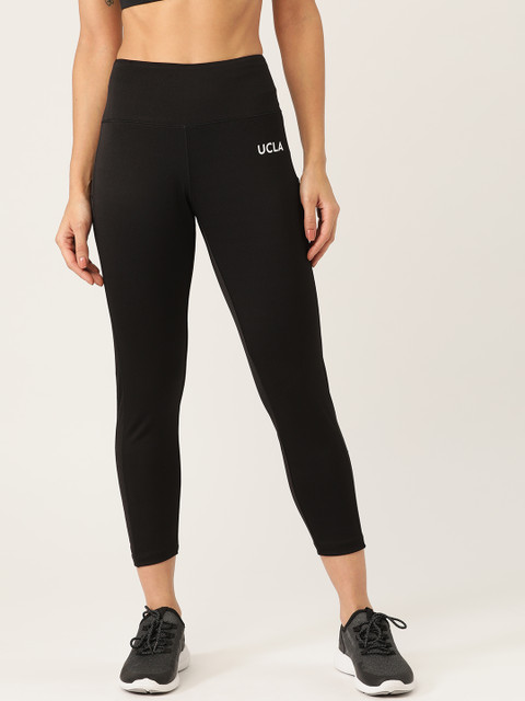 

UCLA Women Black Solid Crop Tights