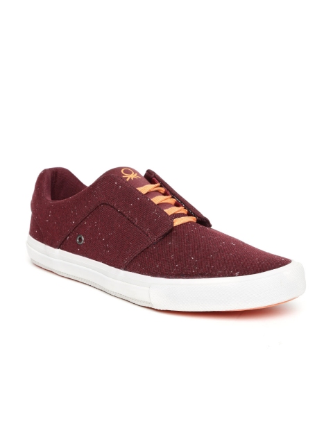 

United Colors of Benetton Men Maroon Sneakers