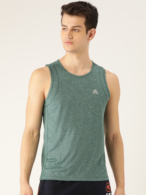 

OFF LIMITS Men Green Solid Round Neck T-shirt