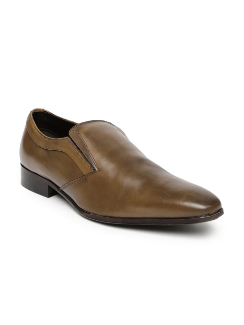 Alberto Torresi Men Tan Leather Semiformal Slip-Ons Alberto Torresi Men Tan Leather Semiformal Slip-Ons