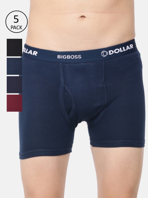 

Dollar Bigboss Pack of 5 Solid Anti-Virus Trunks MABTR, Multi