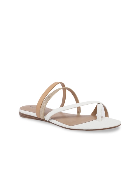 

Call It Spring Women White One Toe Flats
