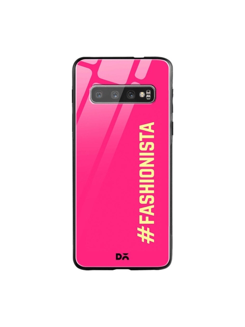 

DailyObjects Pink & Yellow Fashionista Samsung Galaxy S10 Shock Absorbent Glass Case