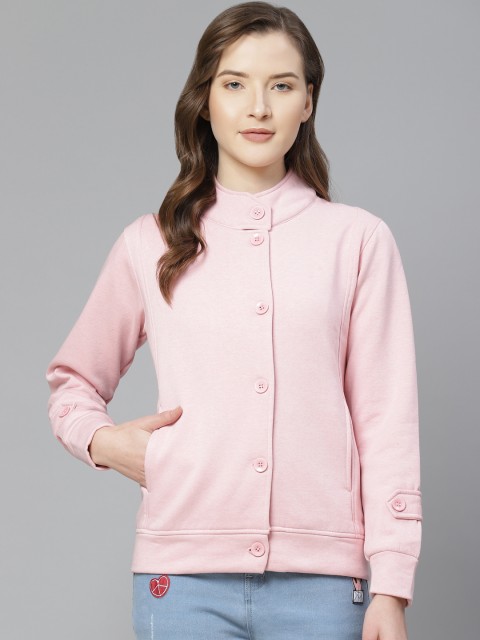 

Fort Collins Women Pink Solid Sweatshirt