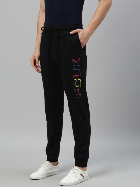 

French Connection Men Black Solid Joggers