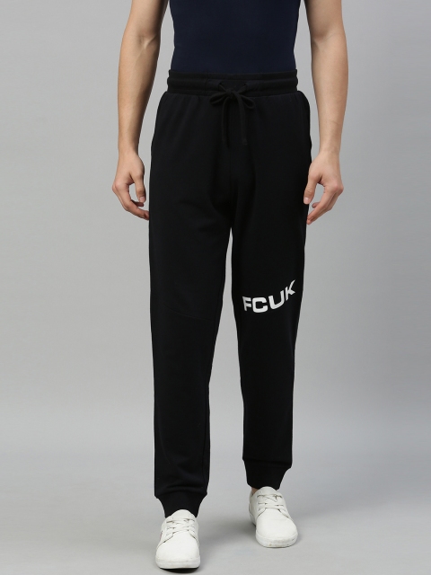

French Connection Men Black Solid Joggers
