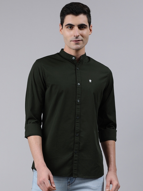 

French Connection Men Black Slim Fit Solid Casual Shirt