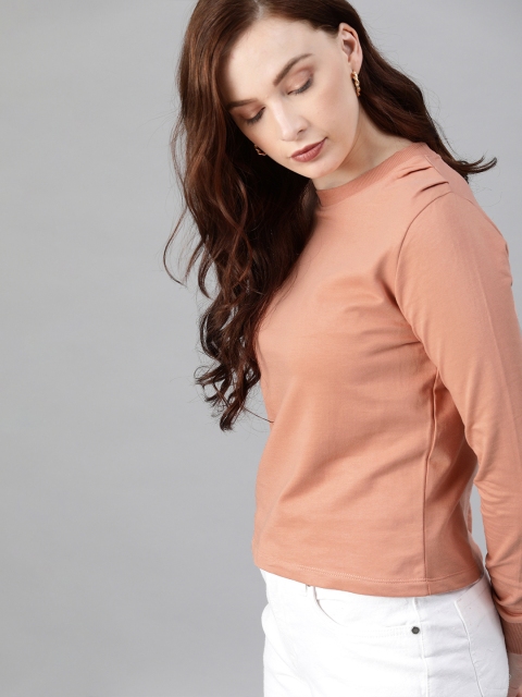 

ONLY Women Brown Solid Sweatshirt
