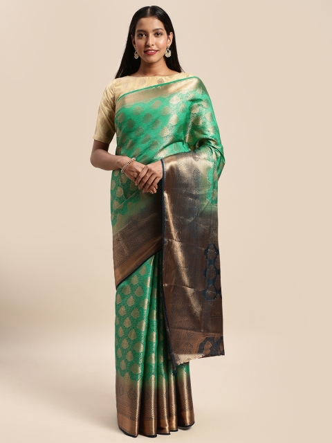 

Mitera Green Art Silk Woven Design Banarasi Saree