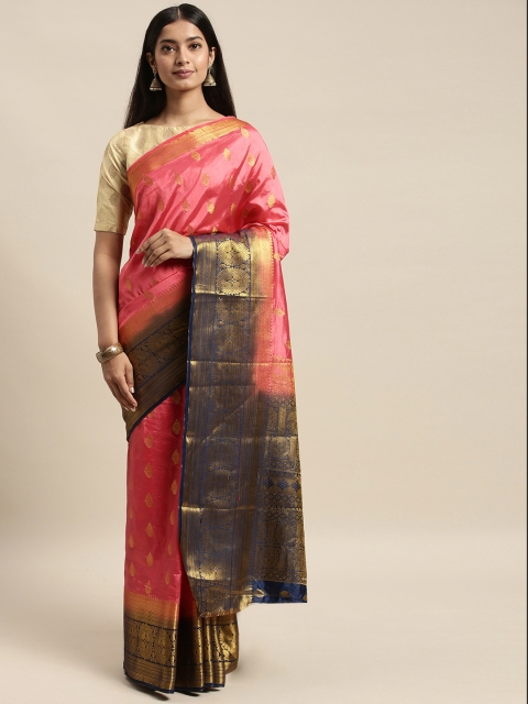 

Mitera Pink Art Silk Woven Design Banarasi Saree