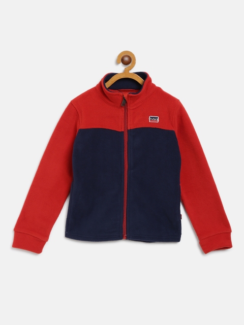 

Levis Boys Navy Blue & Red Colourblocked Sweatshirt