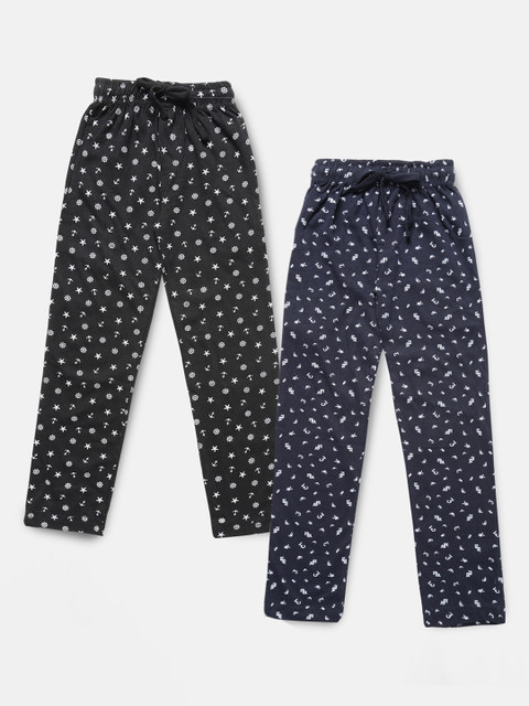 

Urban Dog Boys Pack of 2 Printed Lounge Pants, Black