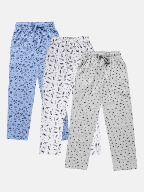 

Urban Dog Boys Pack Of 3 Printed Lounge Pants, Grey